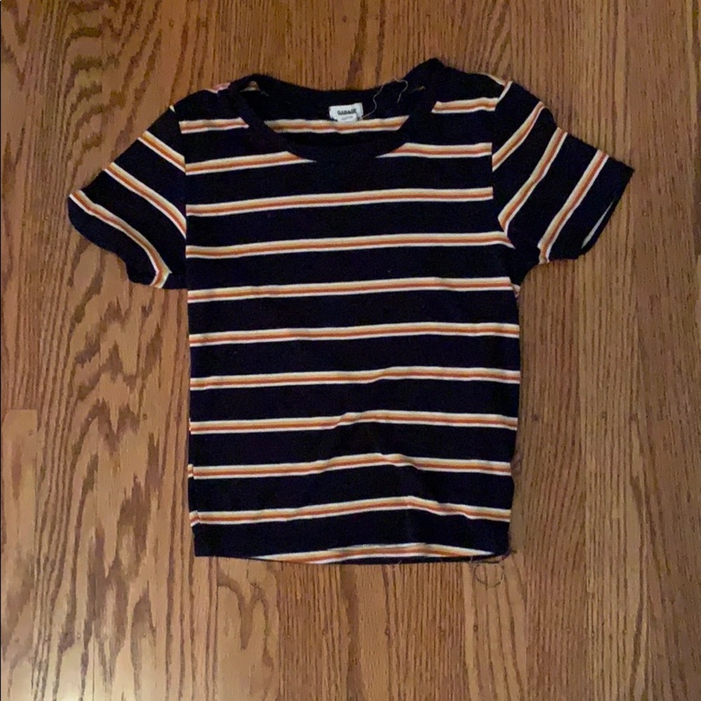 Fitted striped shirt